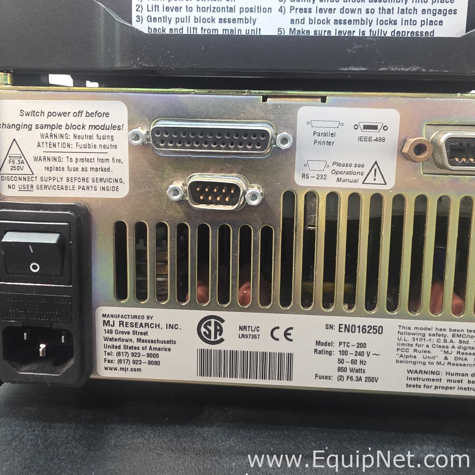 lote de  2 PCR e Termociclador MJ Research PTC-200