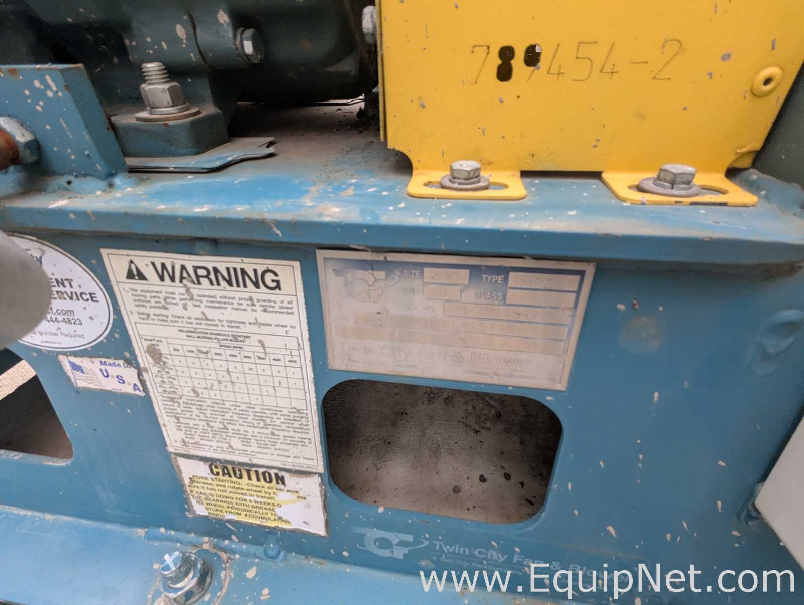 Shenck Process Rectangular Pulse Jet Top-Removal Baghouse 120RPT308-188