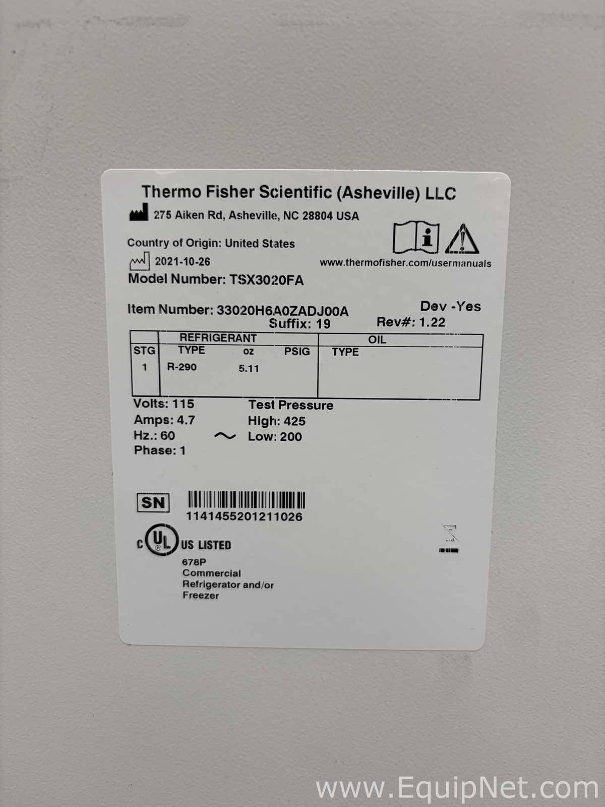 Gefriergerät Thermo Scientific TSX3020FA