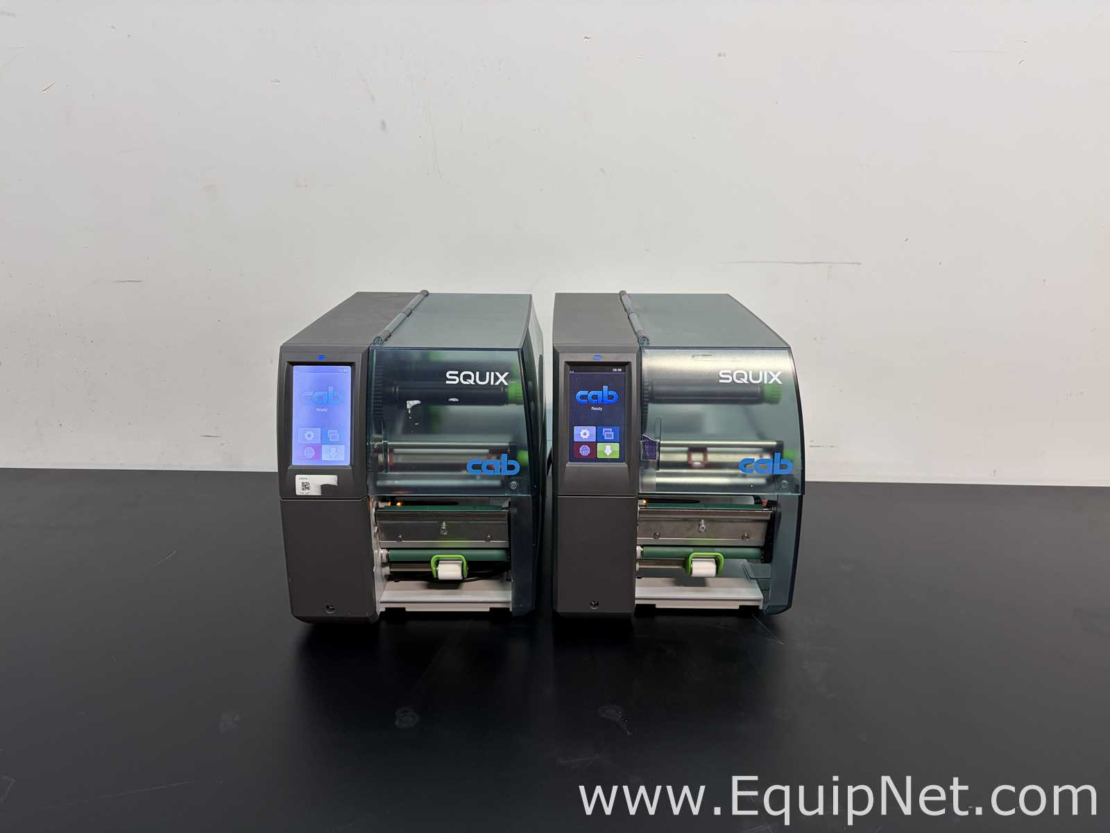 Lot of 2 CAB Squix 4/600P Thermal Transfer Printers