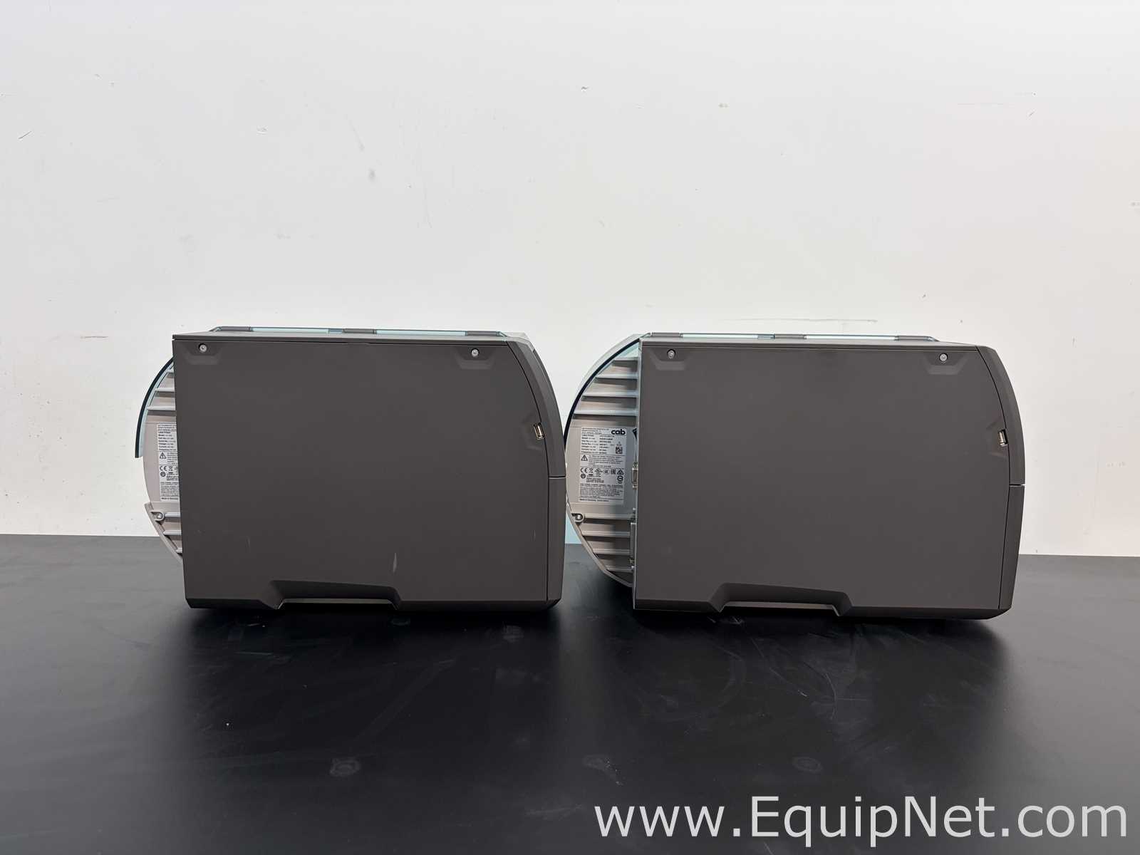 Lot of 2 CAB Squix 4/600P Thermal Transfer Printers