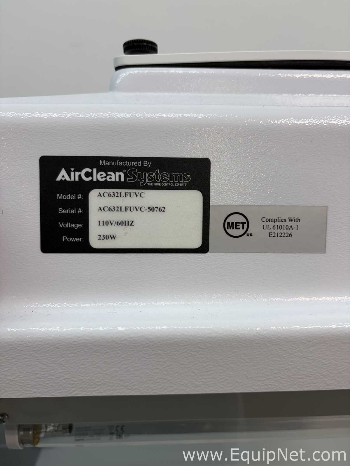 AirClean Systems AC632LFUVC 32-Inch-Wide Combination PCR Workstation