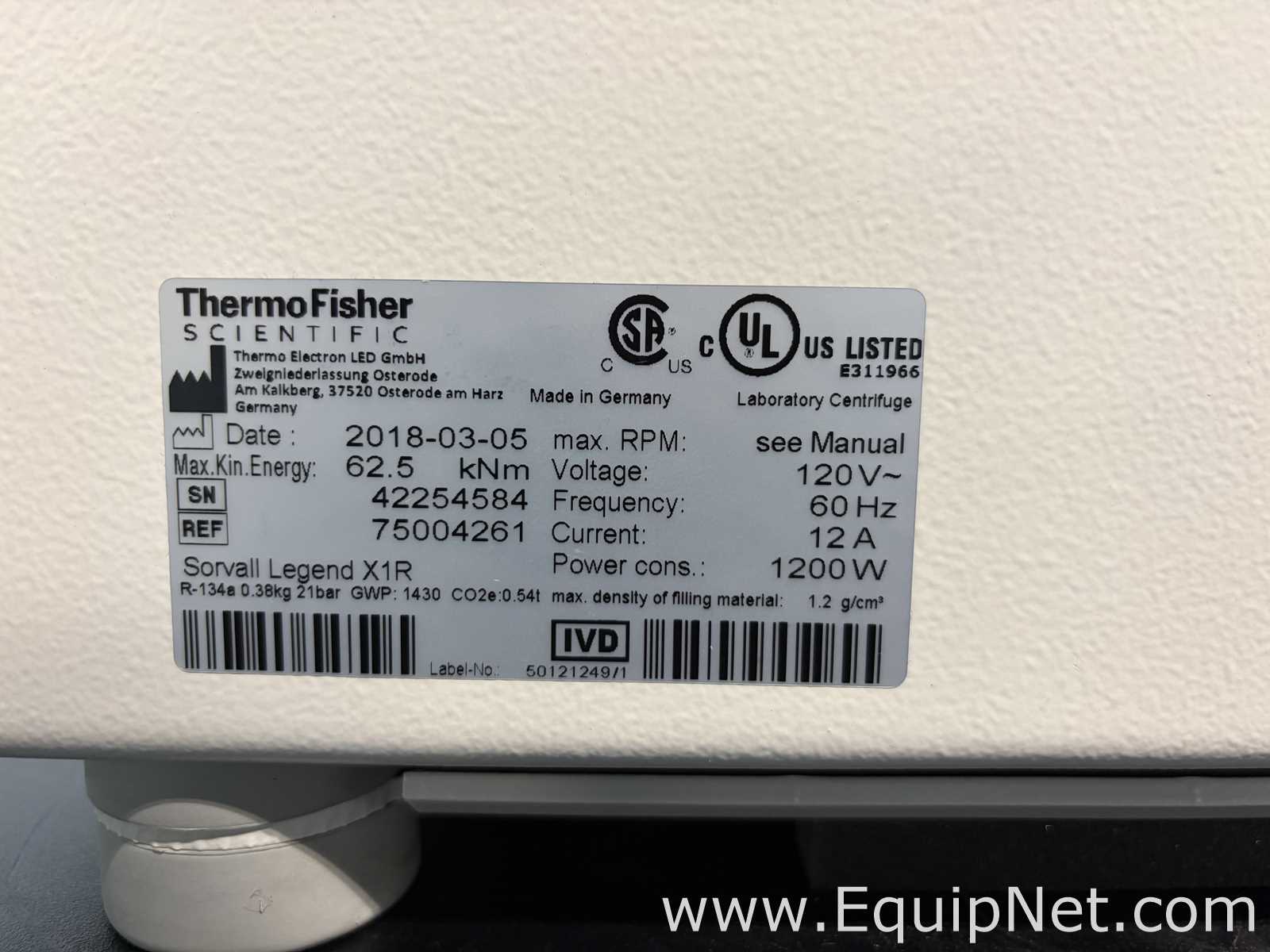 Centrífuga para Laboratórios Thermo Scientific Sorvall Legend X1R