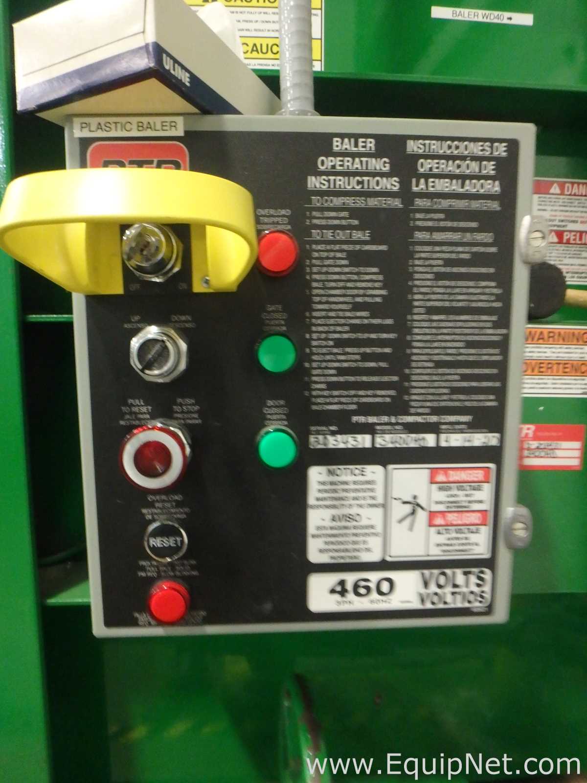 Enfardadeira PTR Baler and Compactor Company 3400HD