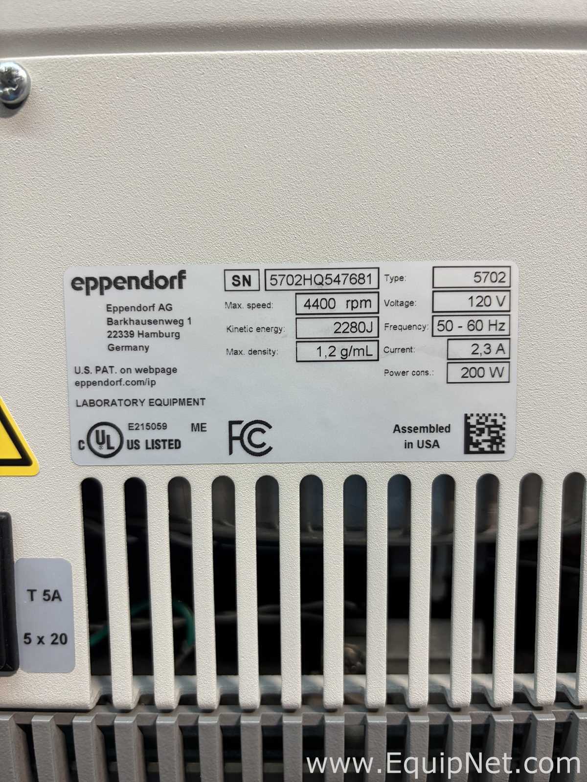 Los aus 2 Laborzentrifuge Eppendorf 5702