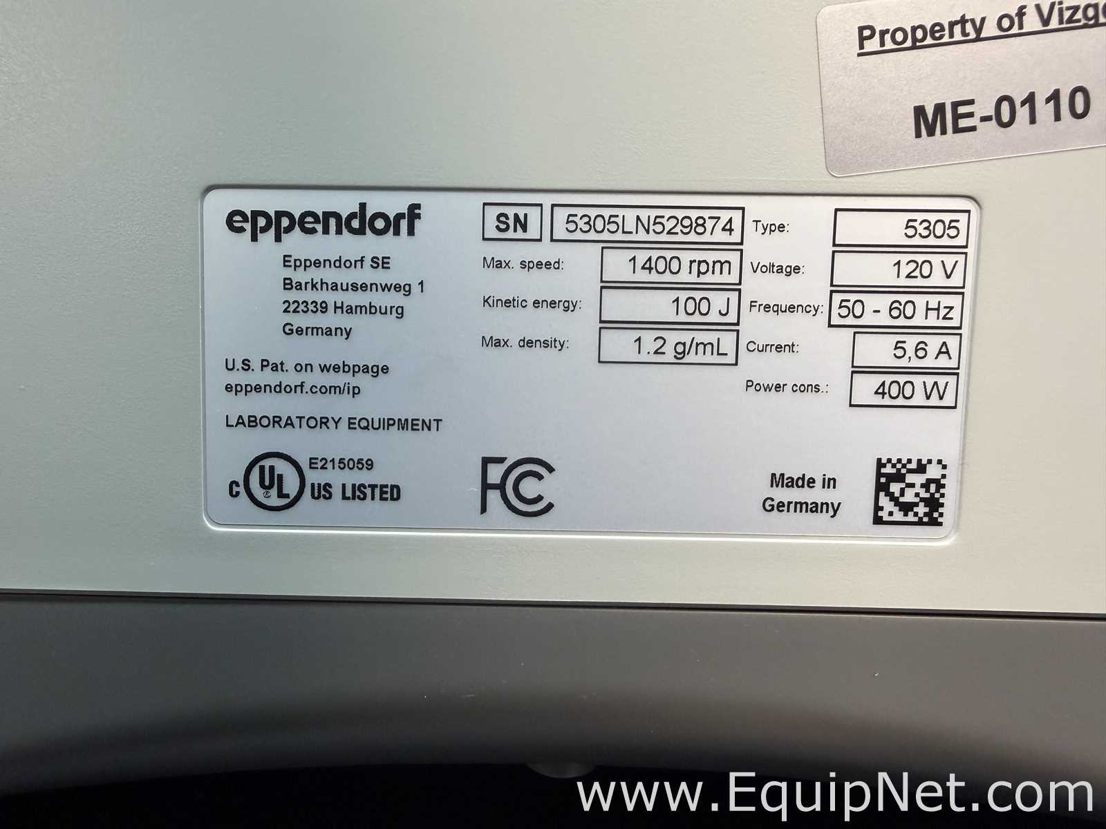 Concentrador Eppendorf 5305