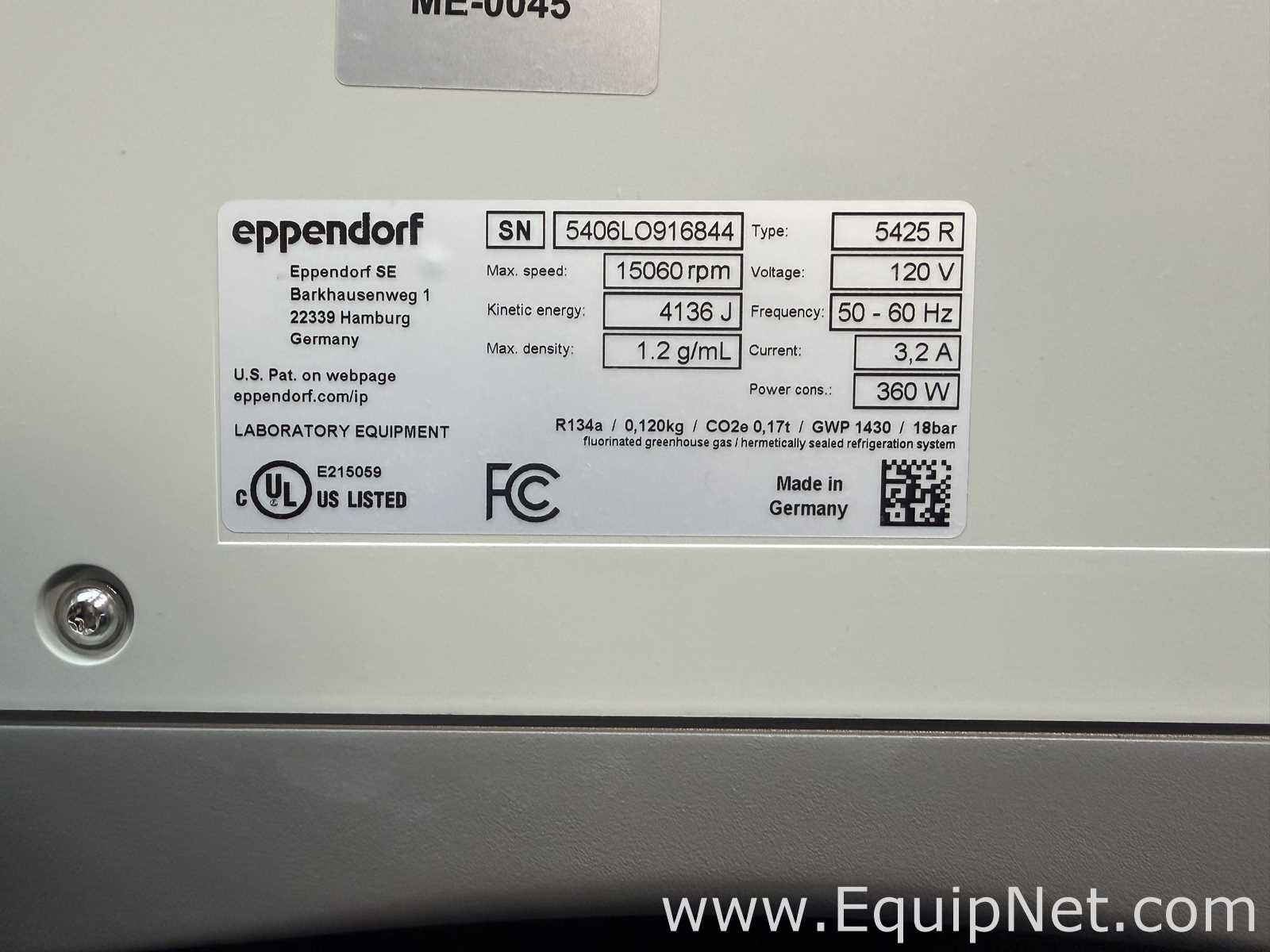 Centrífuga para Laboratórios Eppendorf 5425R
