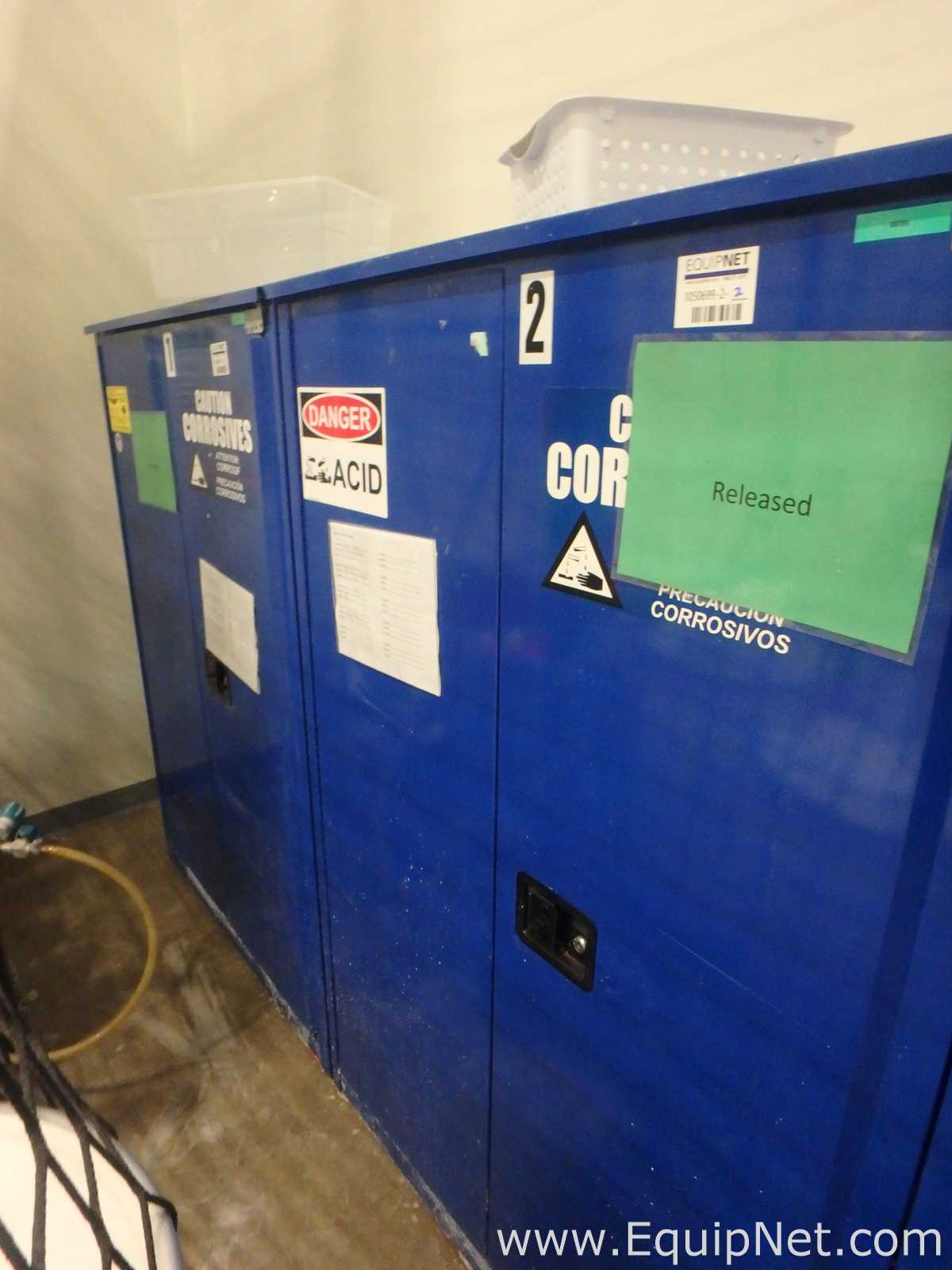 Lote de 2 Gabinete de Almacenamiento Eagle Manufacturing Co CRA-45.  45 Galones
