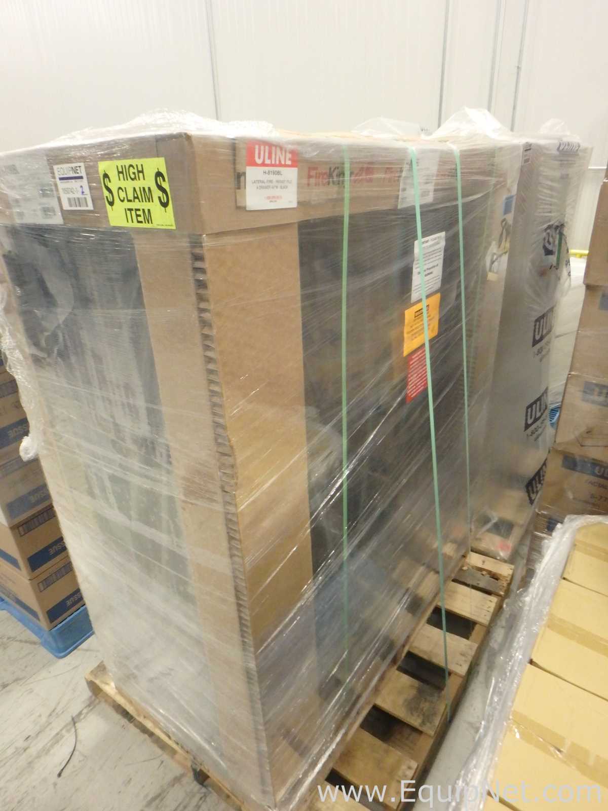 Lote de 2 Gabinete de Almacenamiento FireKing H-8190BL.  44 Pulgadas