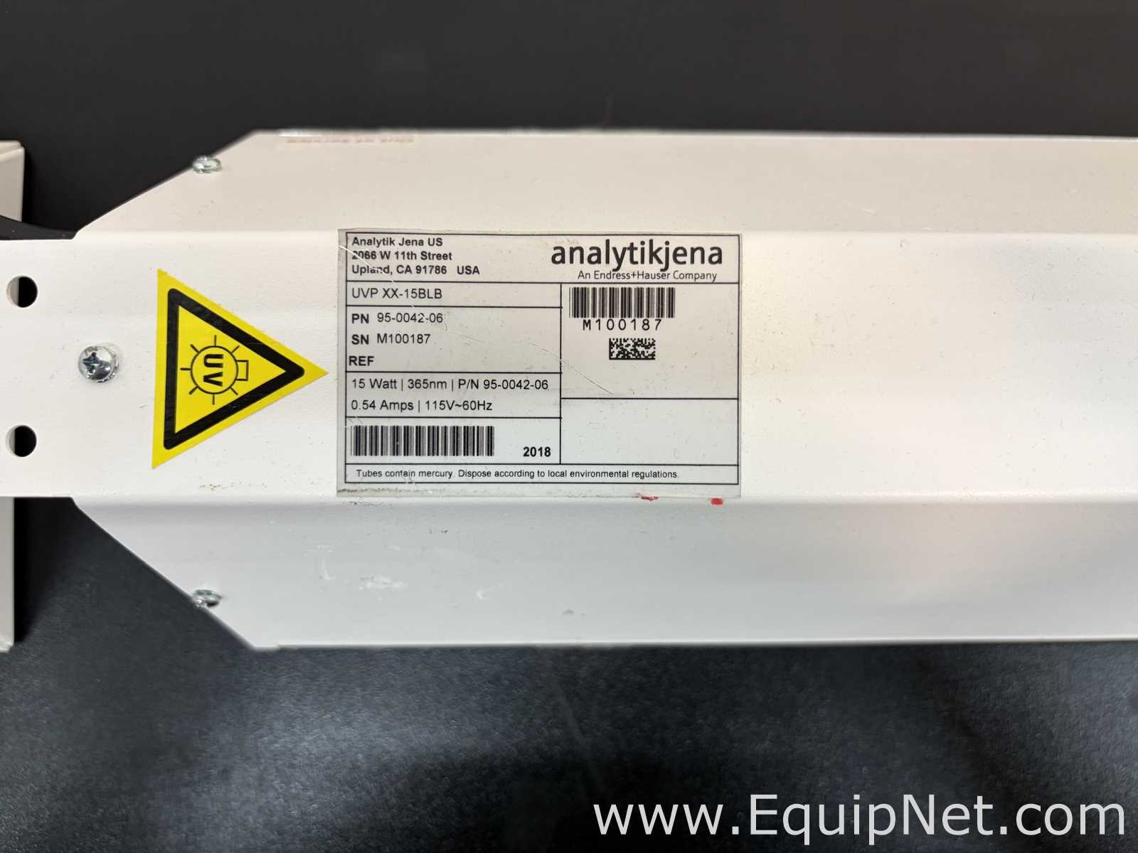 Lote de  Fuente de Iluminación- Forense Analytik Jena US UVP XX15S