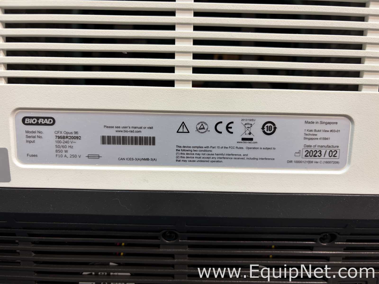 PCR y Termociclador Bio-Rad CFX Opus 96