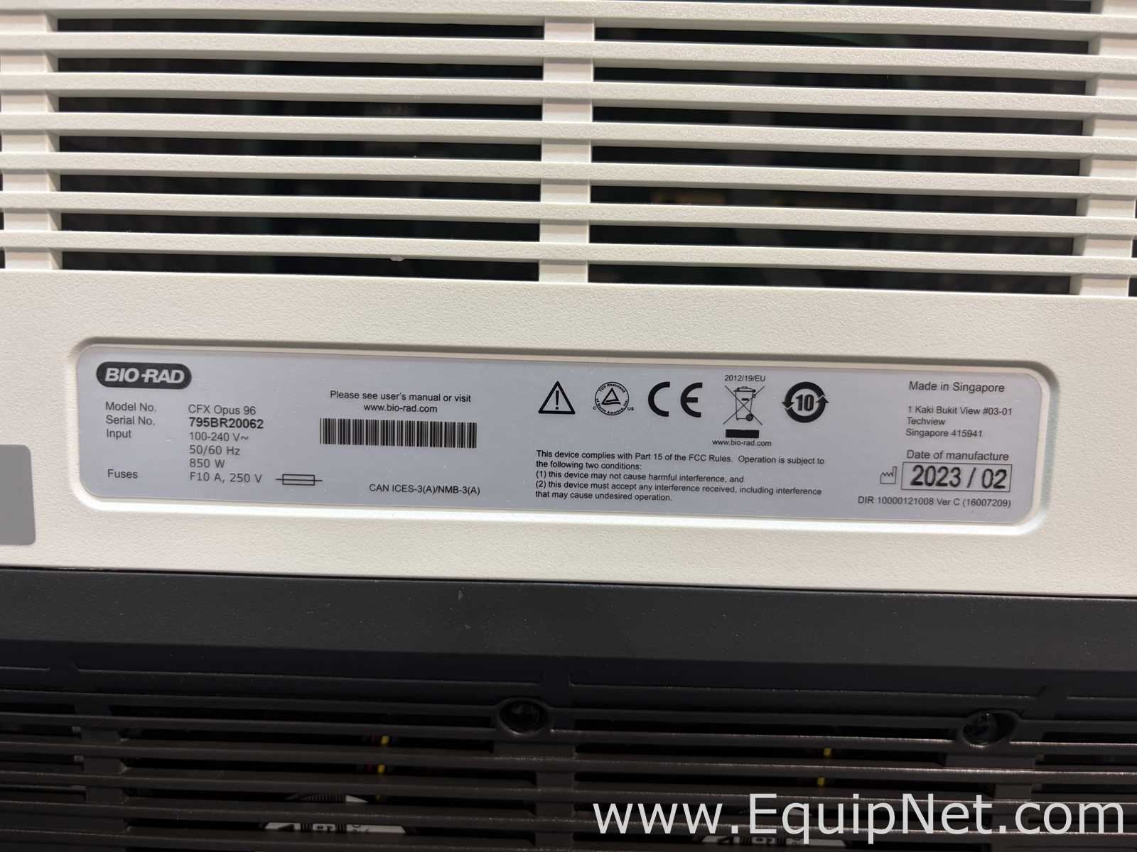 PCR y Termociclador Bio-Rad CFX Opus 96