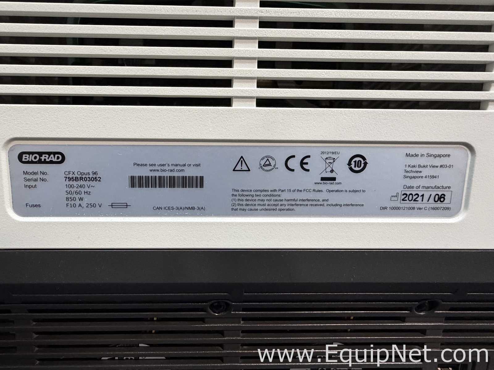 PCR y Termociclador Bio-Rad CFX Opus 96