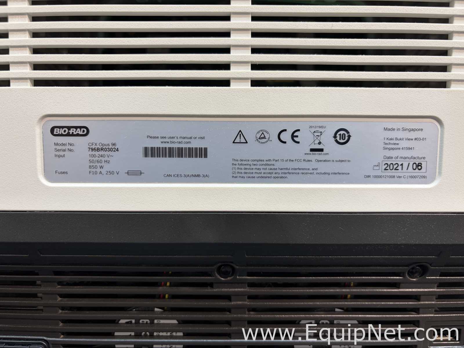 PCR y Termociclador Bio-Rad CFX Opus 96