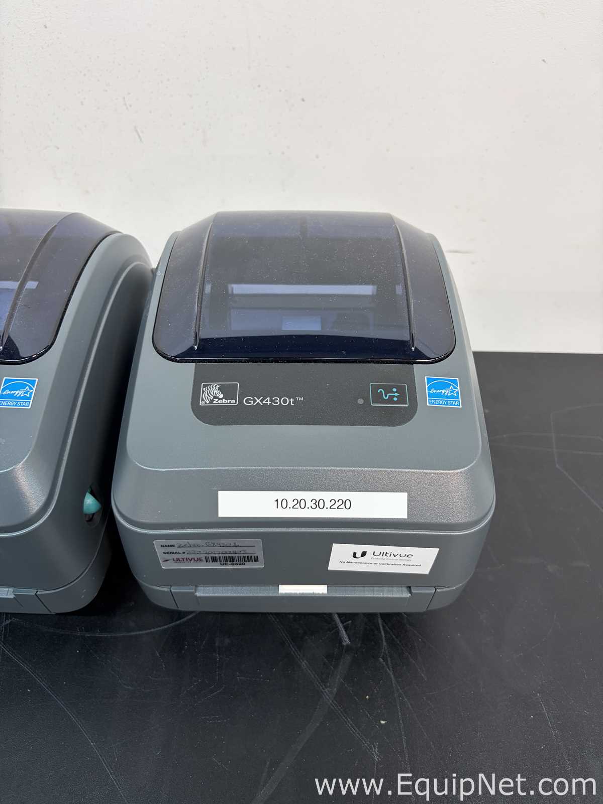 Lot of 2 Zebra Technologies GX430T Label Printers