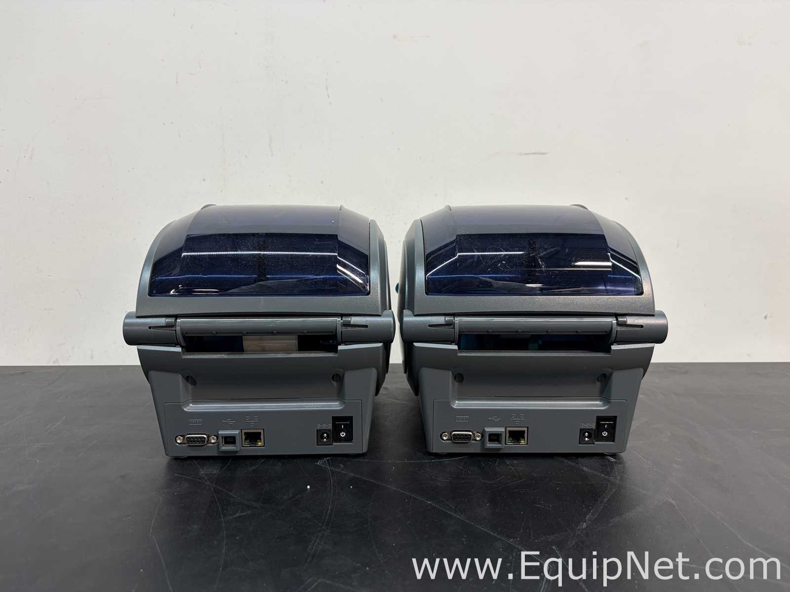 Lot of 2 Zebra Technologies GX430T Label Printers
