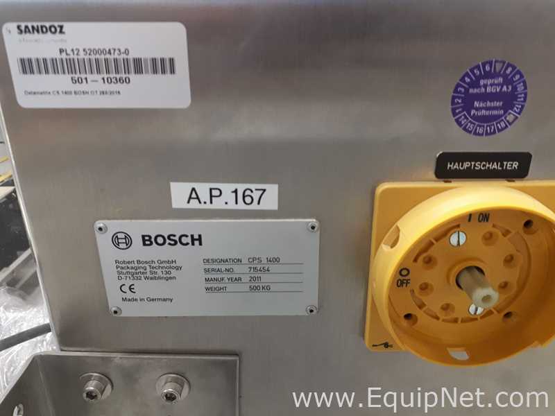 Bosch CPS1400 Track and Trace Checkweigher and Carton Printer