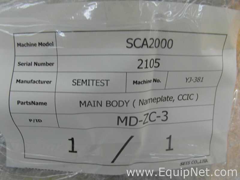 Equipamento de Medição da Espessura de Wafer Semitest SCA-2000