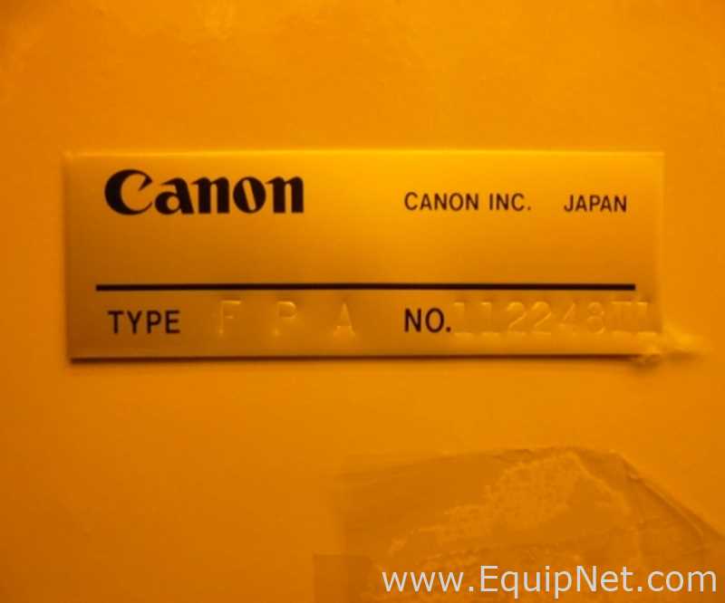 Canon FPA-2000I1 Stepper