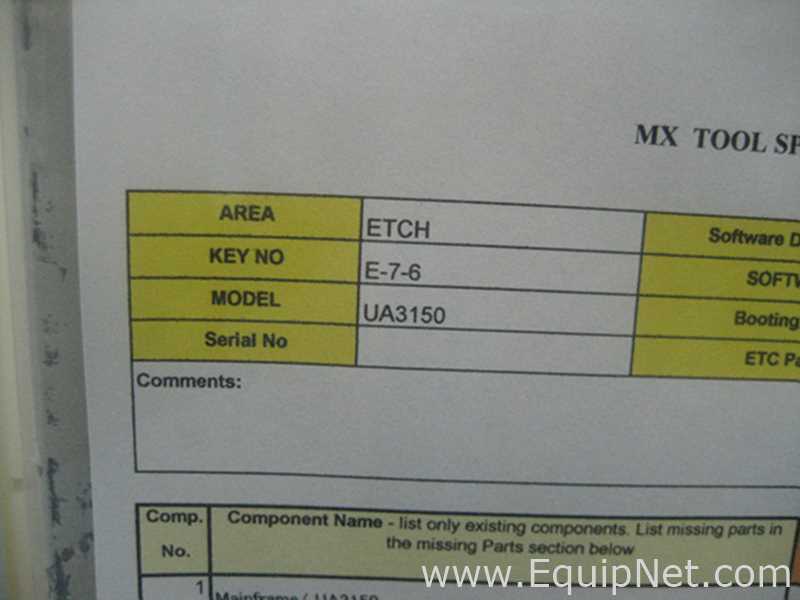 Removedor de Fotorresiste a Seco (Asher) Hitachi UA-3150A