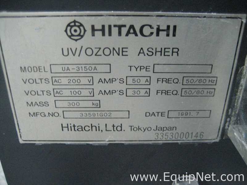 ChemScan-Hitachi UA-3150A UV/03 Stripper Asher