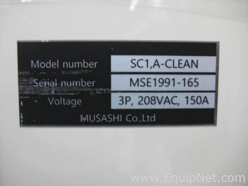 Equipo Para Procesos Húmedos Musashi SCI A-CLEAN