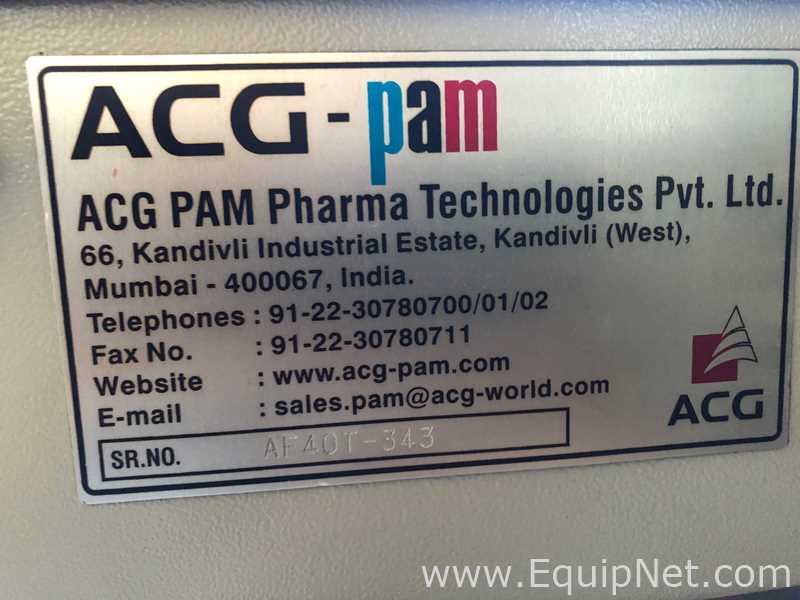 ACG Pam Pharma Technologies AF 40T Capsule Filler