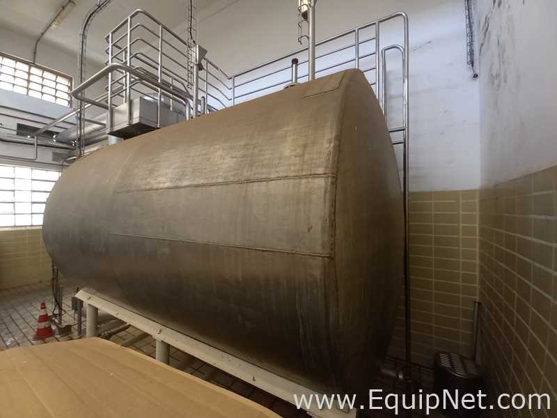 IDEM Stainless Steel 1500 Liter Horizontal Tank