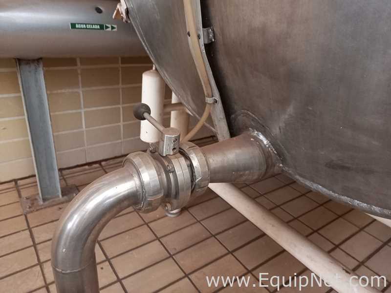 IDEM Stainless Steel 1500 Liter Horizontal Tank