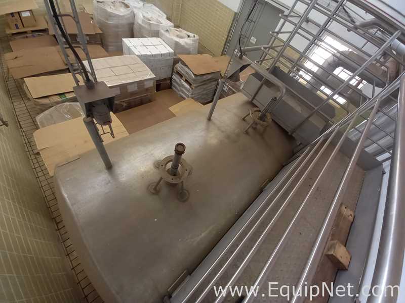 IDEM Stainless Steel 1500 Liter Horizontal Tank