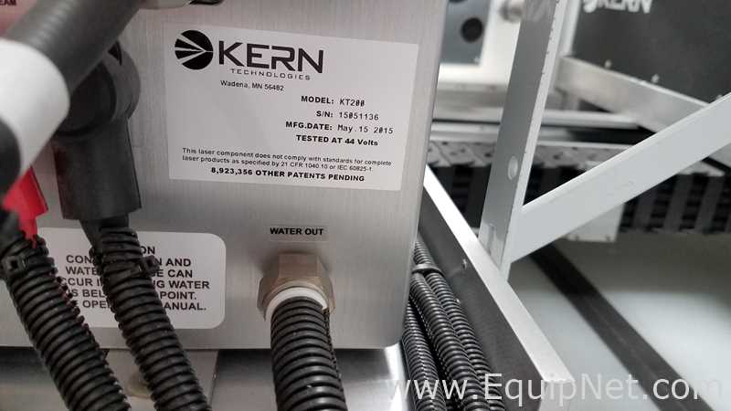 Kern DHS大床双激光切割机型号ker5100 - 2kt200 ST床尺寸52英寸X 100英寸