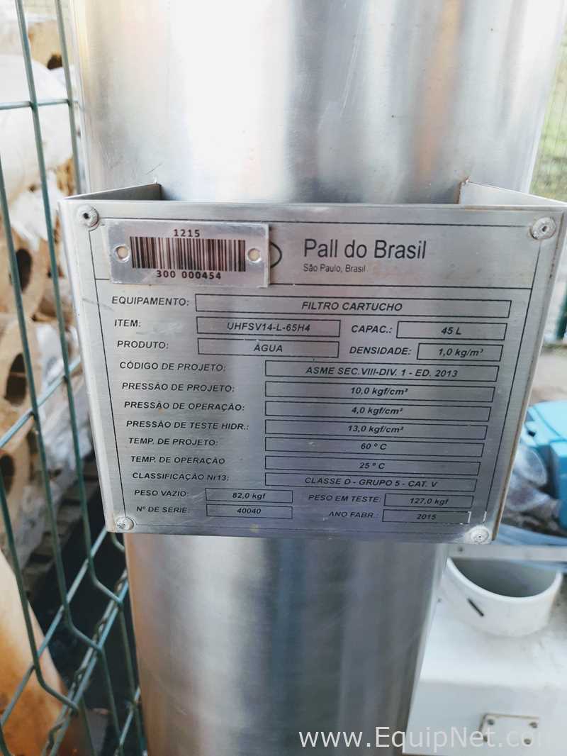 Filtro Cartucho de Aço Inoxidável de 45 Litros Pall do Brasil