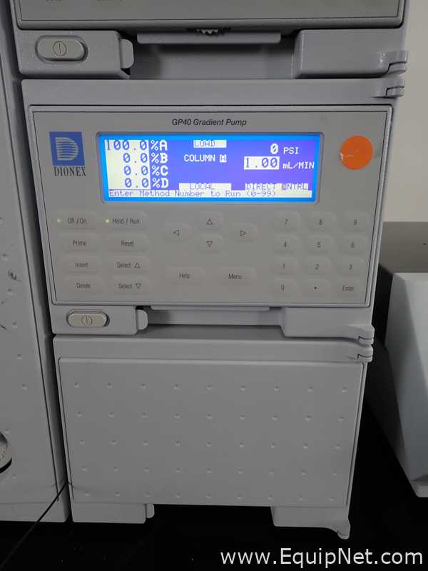 Dionex HPLC with ED40-1 Electrochemical Detector
