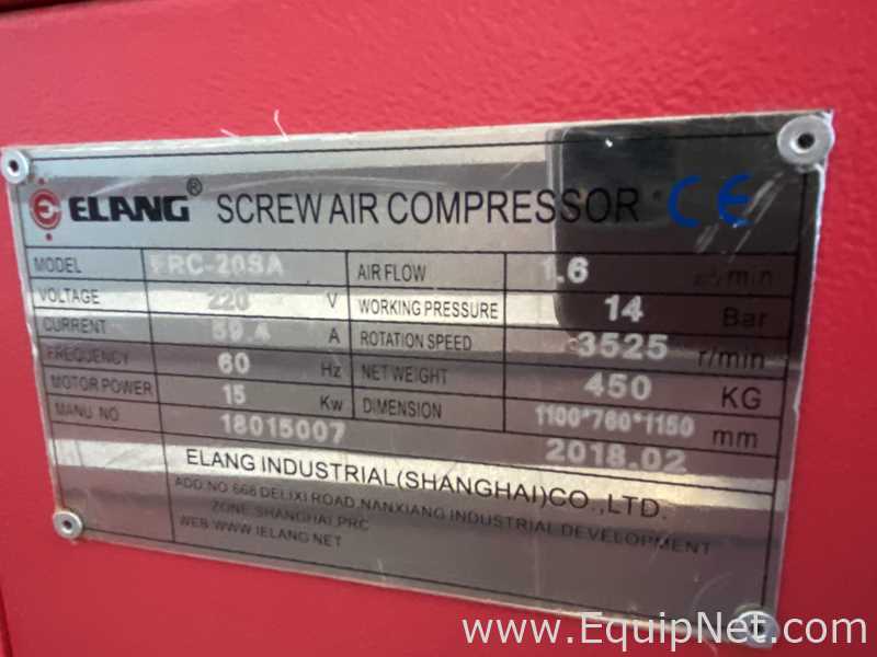 Compressor de Ar Elang 20 HP 14 bar, Oil injected Screw Air Compressor ERC-20 SA
