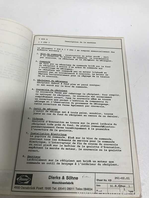 Mezclador Diosna V 250