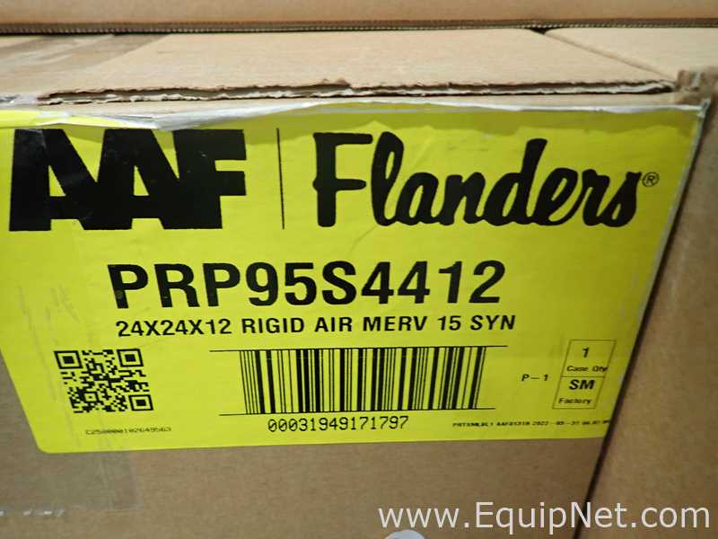 Filtro Flanders PRP95S4412. Sem Uso