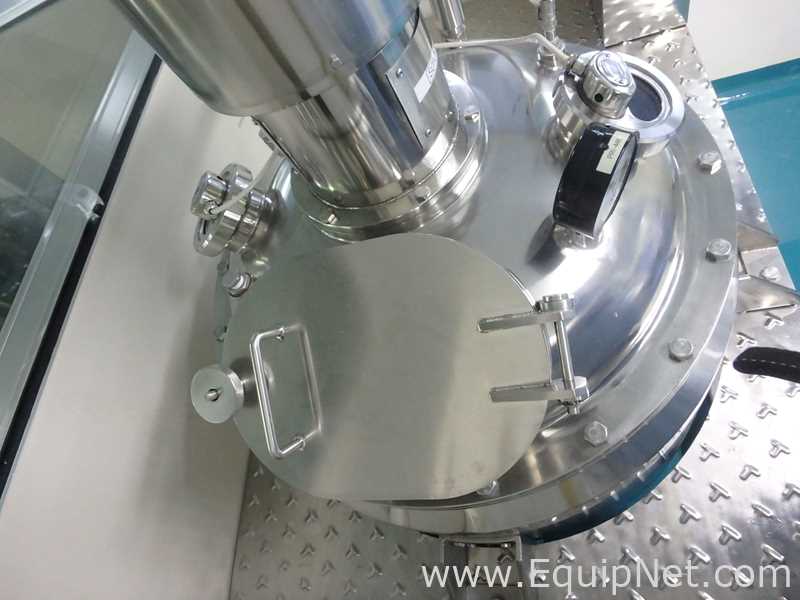 Portable Stainless Steel Vertical Mixing Tank Capacity 120 L with Agitator on Top