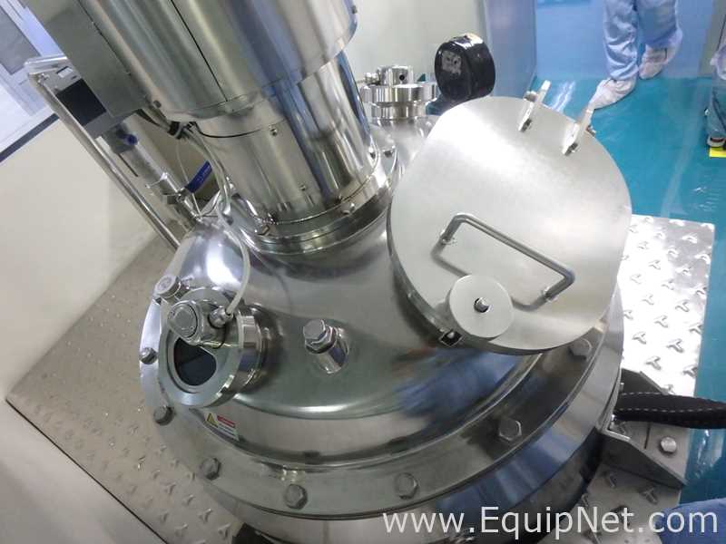 Portable Stainless Steel Vertical Mixing Tank Capacity 120 L with Agitator on Top