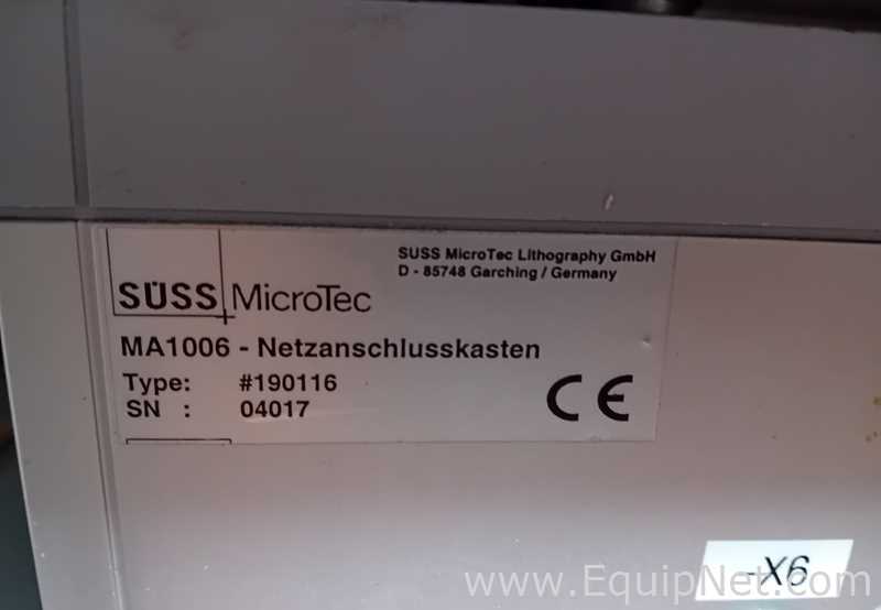 Karl Suss MicroTec MA 1006 Mask Aligner