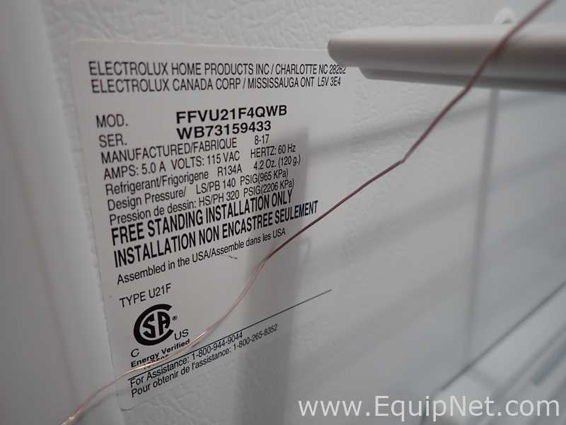 Frigidaire FFVU21F4QWB Freezer