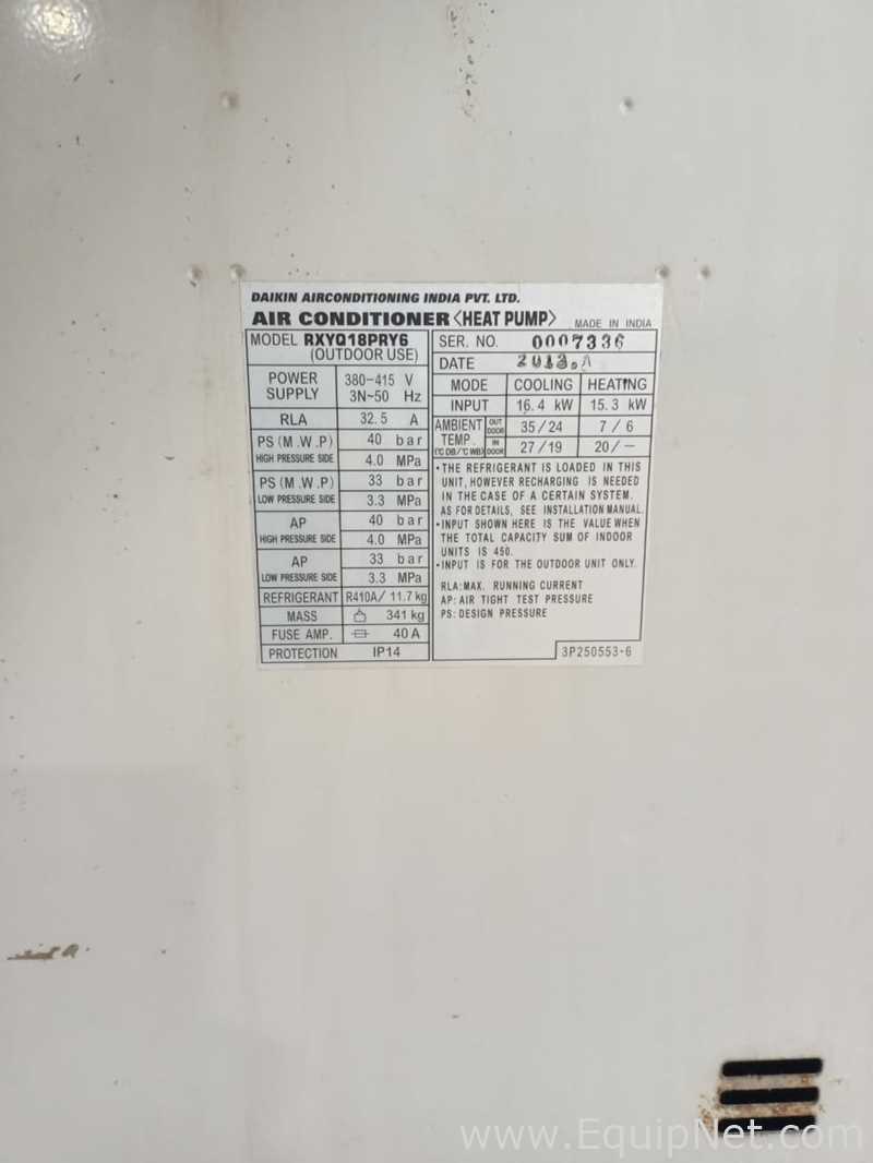 Lot of Two Daikin VRV III Inverter Air Conditioning Outdoor Units Models RXYQ18PRY6
