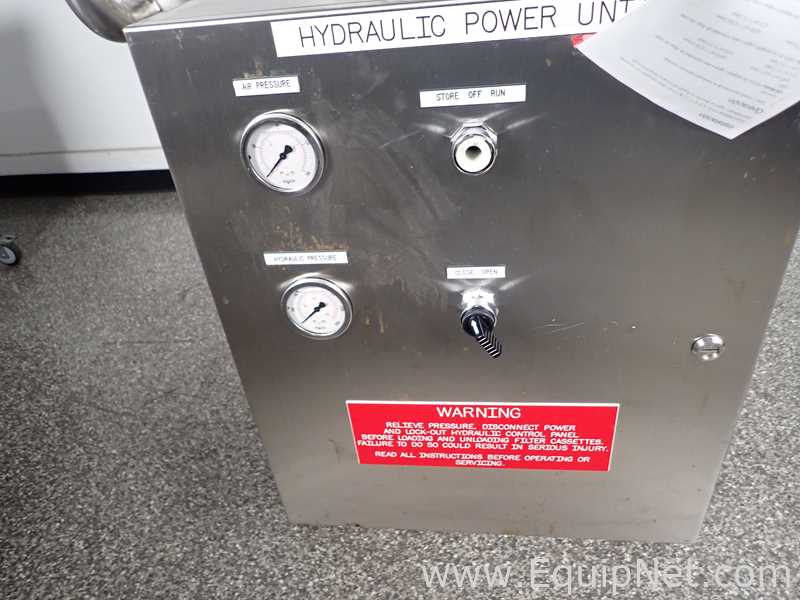 Millipore MSPNA44126301 Pilot Scale Filter Holder with Hydraulic Power Unit