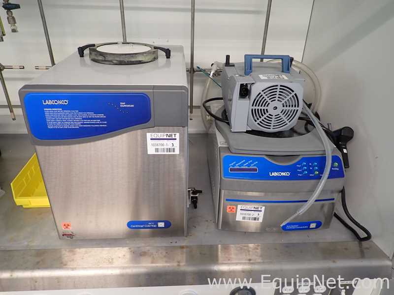 Labconco Acid-Resistant Centrivap Concentrator with -84C Centrivap Cold Trap and 4C Vacuum Pump