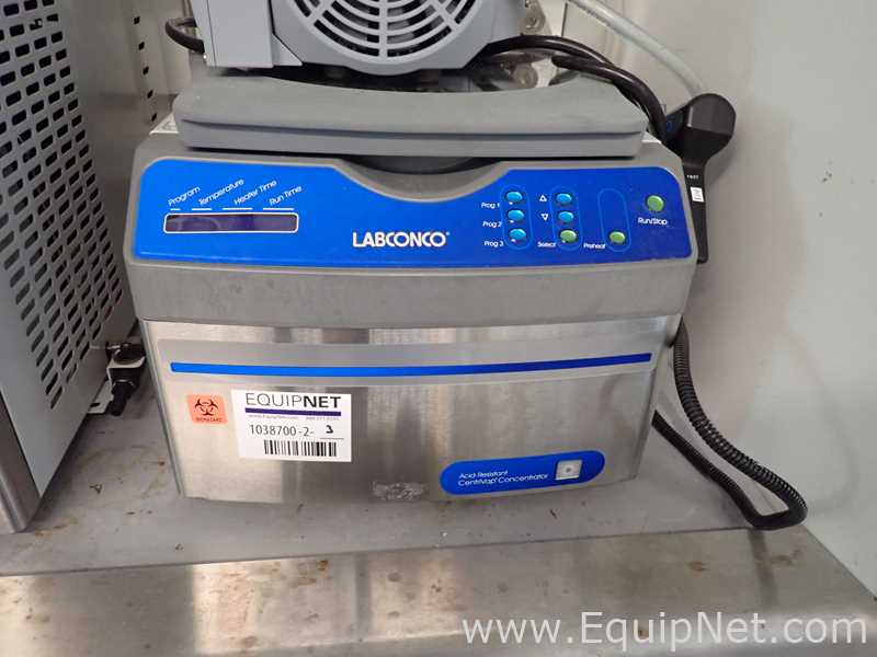Labconco Acid-Resistant Centrivap Concentrator with -84C Centrivap Cold Trap and 4C Vacuum Pump