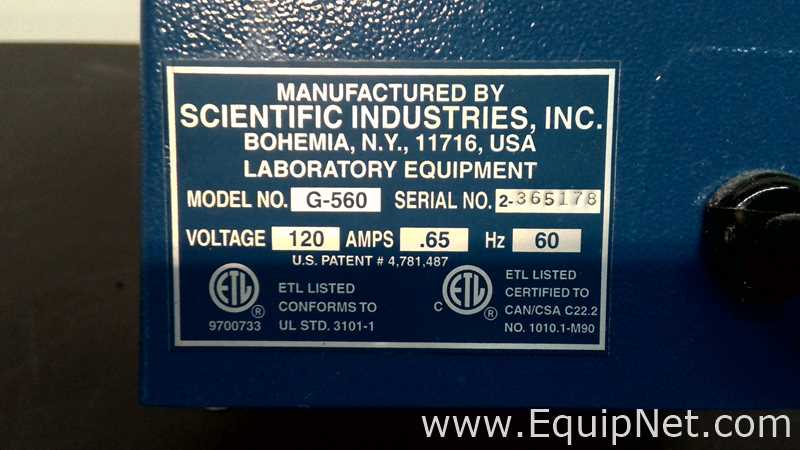 Lote de 3 Mezclador de Laboratorio Scientific Industries, Inc. Vortex Genie 2
