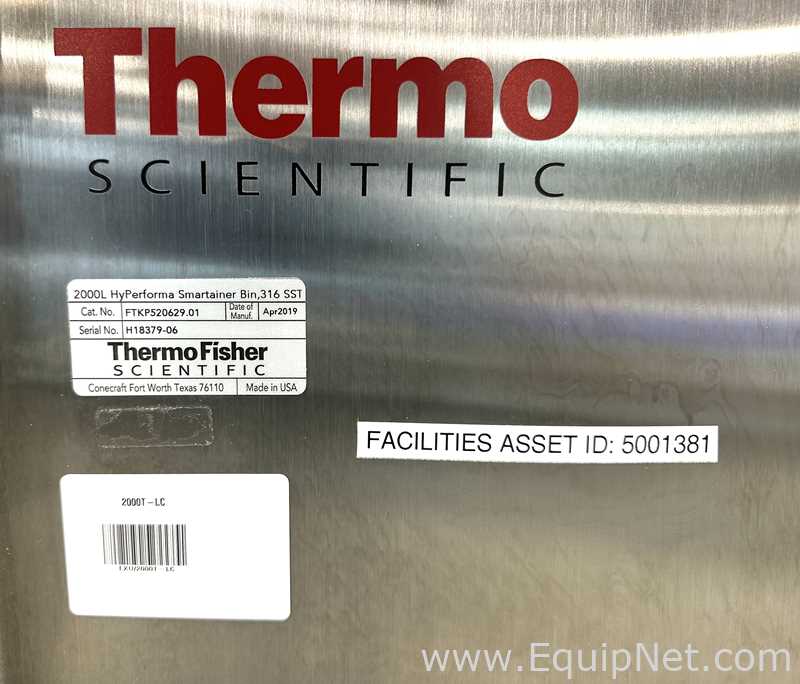  Thermo Fisher Scientific 2000L Hyperforma Smartainer