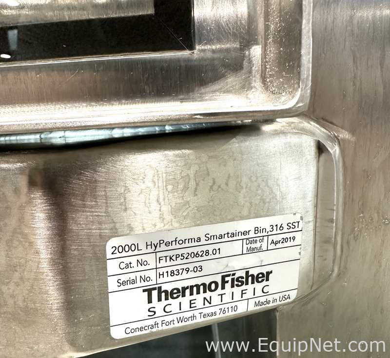  Thermo Fisher Scientific 2000L Hyperforma Smartainer