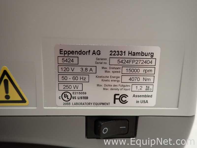 Eppendorf 5424 Laboratory Centrifuge