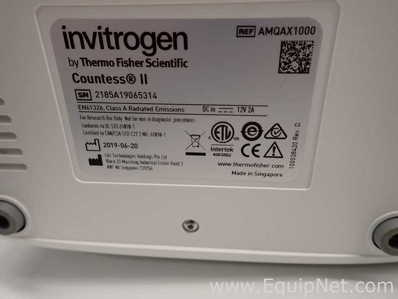 Contador de Partículas Invitrogen Countess II