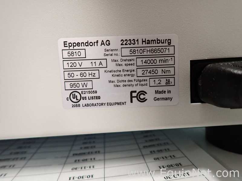 Centrífuga para Laboratórios Eppendorf 5810